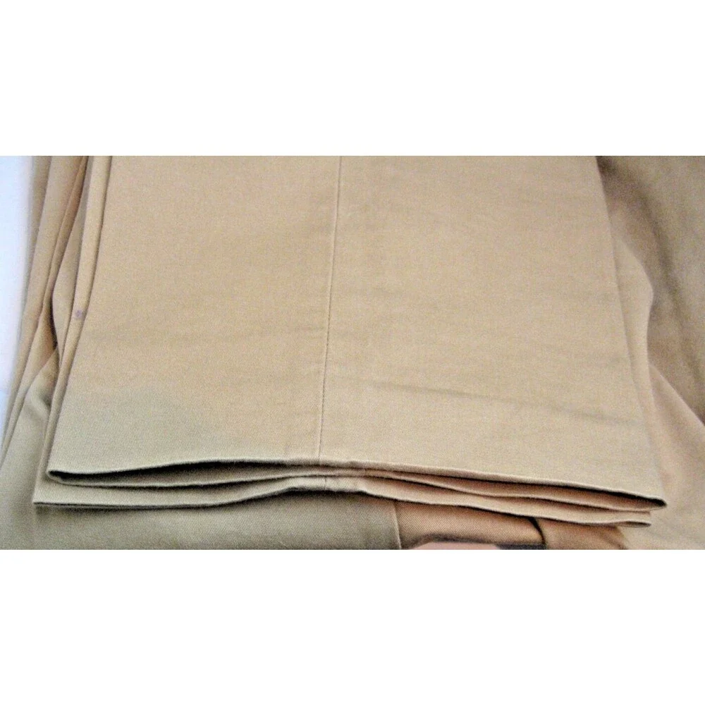 Mens J Crew Khaki Cotton Flat Front Chino Pants sz 33x32